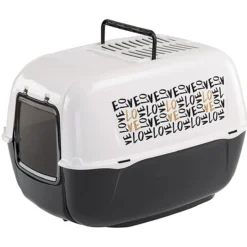 Maison de toilette chat plastique recyclé Prima Decor noire - Ferplast