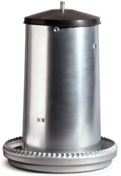 Mangeoire Galva Silo 15Kg + Couvercle