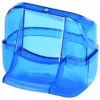 Mangeoire Luxe Transparente Bleu