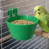 Mangeoire oiseaux en plastique avec crochets verte - Gaun