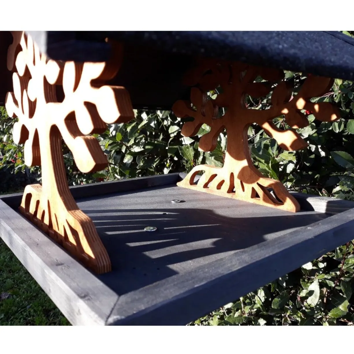Mangeoire oiseaux sur pied Arbre à construire bois Epicéa FSC