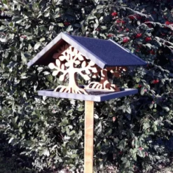 Mangeoire oiseaux sur pied Arbre à construire bois Epicéa FSC
