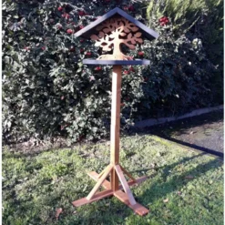 Mangeoire oiseaux sur pied Arbre à construire bois Epicéa FSC
