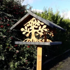 Mangeoire oiseaux sur pied Arbre à construire bois Epicéa FSC