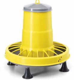 Mangeoire Plastique 8,5Kg avec Pieds et débit réglable