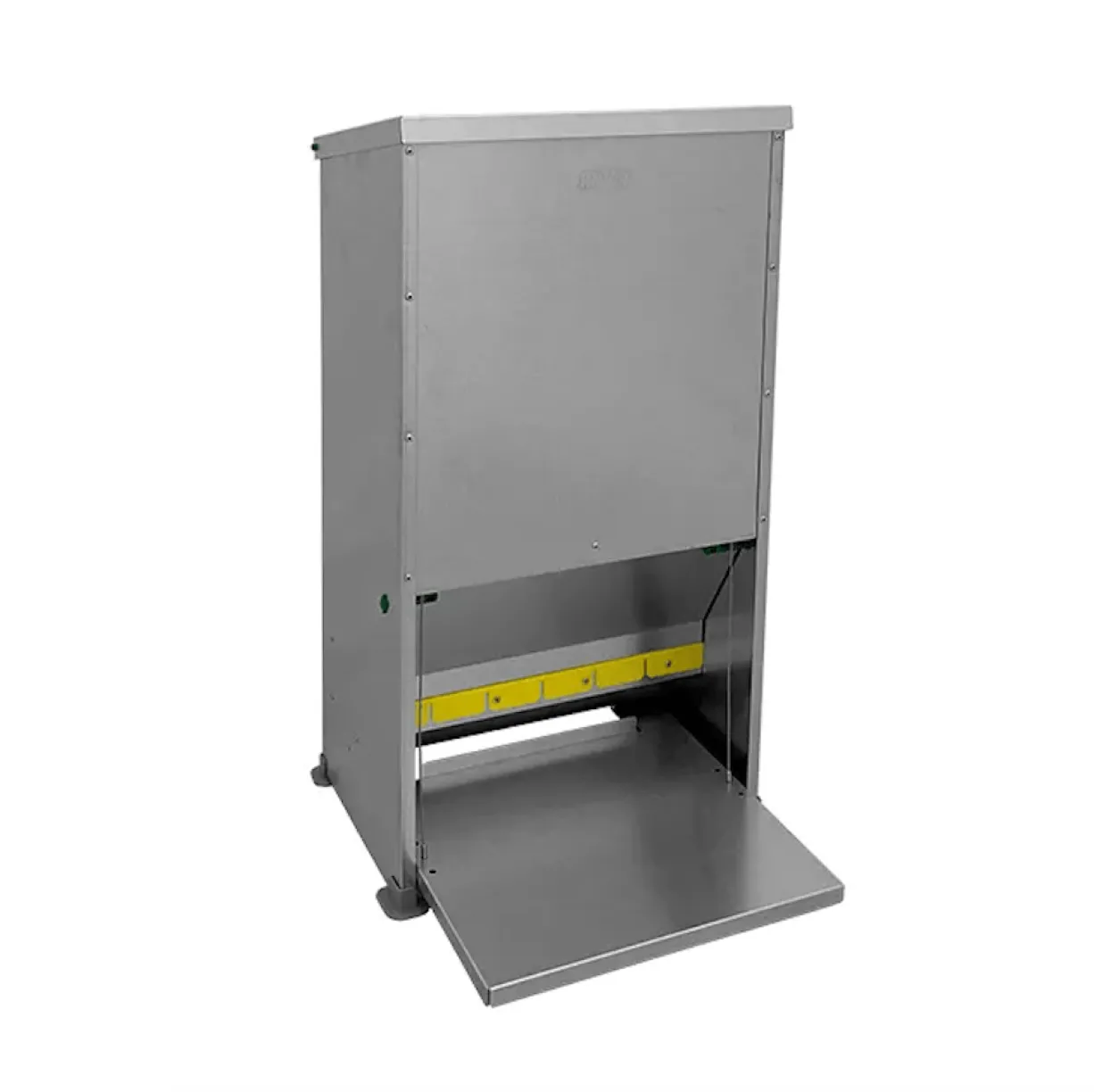 Mangeoire poule anti nuisible Alma Basica en tôle galvanisée 30L - River Systems