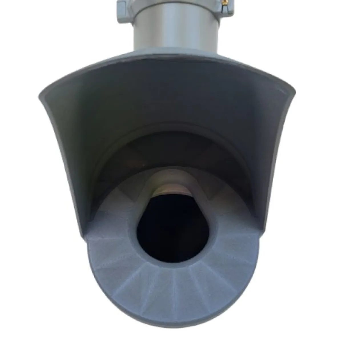 Mangeoire poule en plastique tube opaque gris Altéa 3kg - Evena