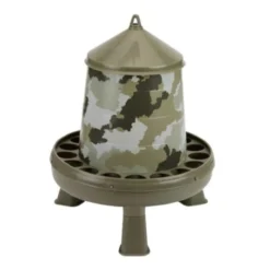 Mangeoire poule en plastique Eco 2Kg camouflage avec pieds - Gaun