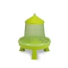Mangeoire poule en plastique Eco 4Kg verte avec pieds - Gaun