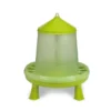 Mangeoire poule en plastique Eco 8Kg verte avec pieds - Gaun