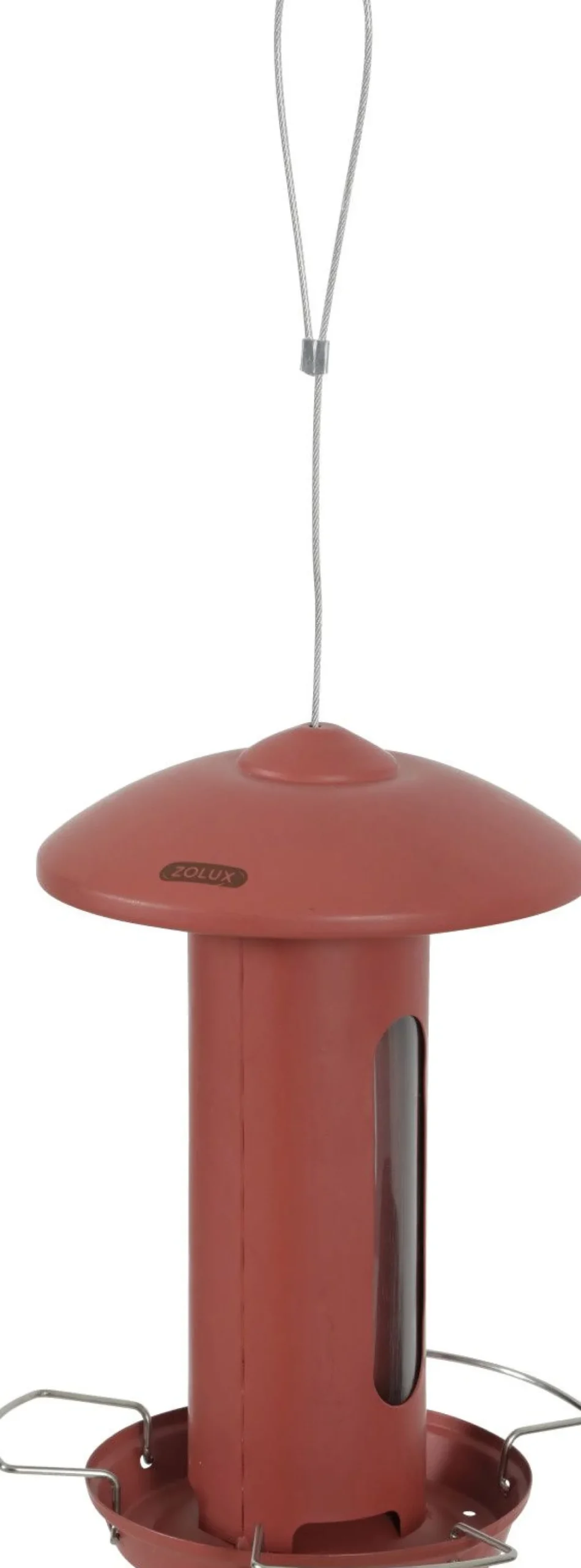 Mangeoire pour oiseaux du jardin silo 24 cm rouge terracotta - Zolux