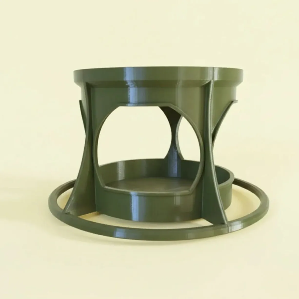 Mangeoire pour oiseaux sauvages modulable Céleste avec module abreuvoir vert olive - Evena
