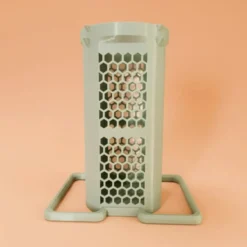 Mangeoire pour oiseaux sauvages modulable Céleste avec module cacahuètes vert de gris - Evena