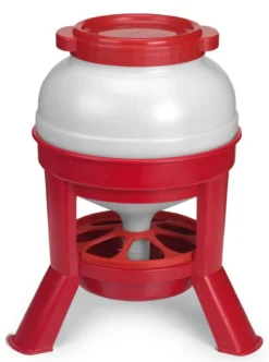 Mangeoire à trémie poule plastique avec pieds 20L - Gaun