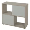 Meuble pour aquarium Iseo Tana 80cm mélaminé gris - Zolux