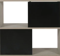 Meuble pour aquarium Iseo Tana 80cm mélaminé noir - Zolux