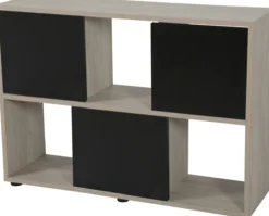 Meuble pour aquarium Iseo Tana 100cm mélaminé noir - Zolux