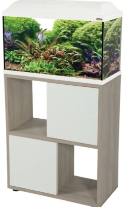Meuble pour aquarium Iseo Tana 60cm mélaminé blanc - Zolux