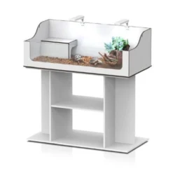 Meuble pour terrarium tortue Terra Tortum 120 blanc - Aquatlantis