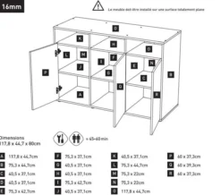 Meuble pour terrarium 118x45cm ouvert - Terratlantis