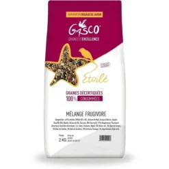 Mélange de graines frugivore oiseaux du jardin 2kg - Gasco