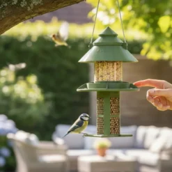 Module cacahuètes pour mangeoire modulable Céleste vert olive - Evena