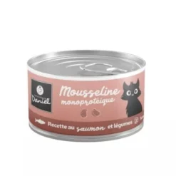 Mousseline saumon légumes chat monoprotéique 85g - Les recettes de Daniel