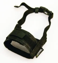 Muselière nylon T. L noir, 18-24cm / 8,5 cm