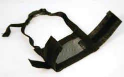 Muselière nylon T. XL noir, 20-26cm / 9,5 cm