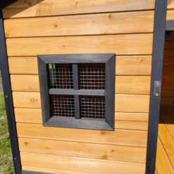 Niche Malinois avec porte sécurisée et ouverture latérale taille XL