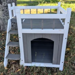Niche pour chat et petit chien Iroquois avec balcon taille S
