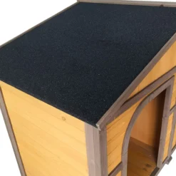 Niche pour chien Double toit shingle noir taille XXL