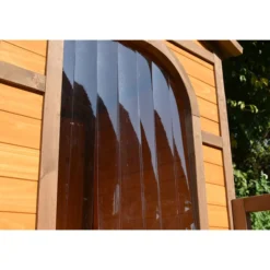 Niche pour chien Double toit shingle noir taille XXL