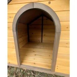 Niche pour chien Harrier toit shingle noir taille L