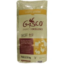 Paille lapin rongeur et poule 8Kg - Gasco