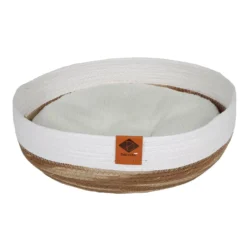 Panier pour chat en corde de papier avec coussin doux Ryan blanc - D&D Home