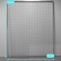 Panneau Grillagé Premium pour chenil en kit 150 x 184 cm - KeniLux