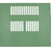 Paroi de séparation ajourée en plastique vert pour cages à oiseaux de 90 et 120 cm - 2GR