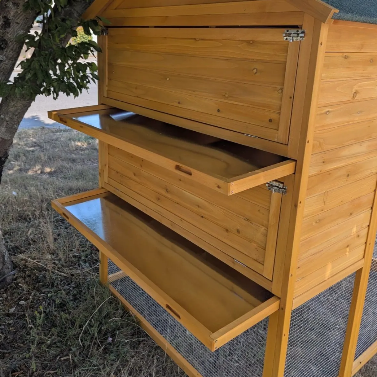 Pigeonnier en bois Huppé toit shingle vert 12 pigeons