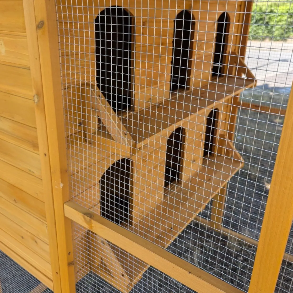 Pigeonnier en bois Huppé toit shingle vert 12 pigeons