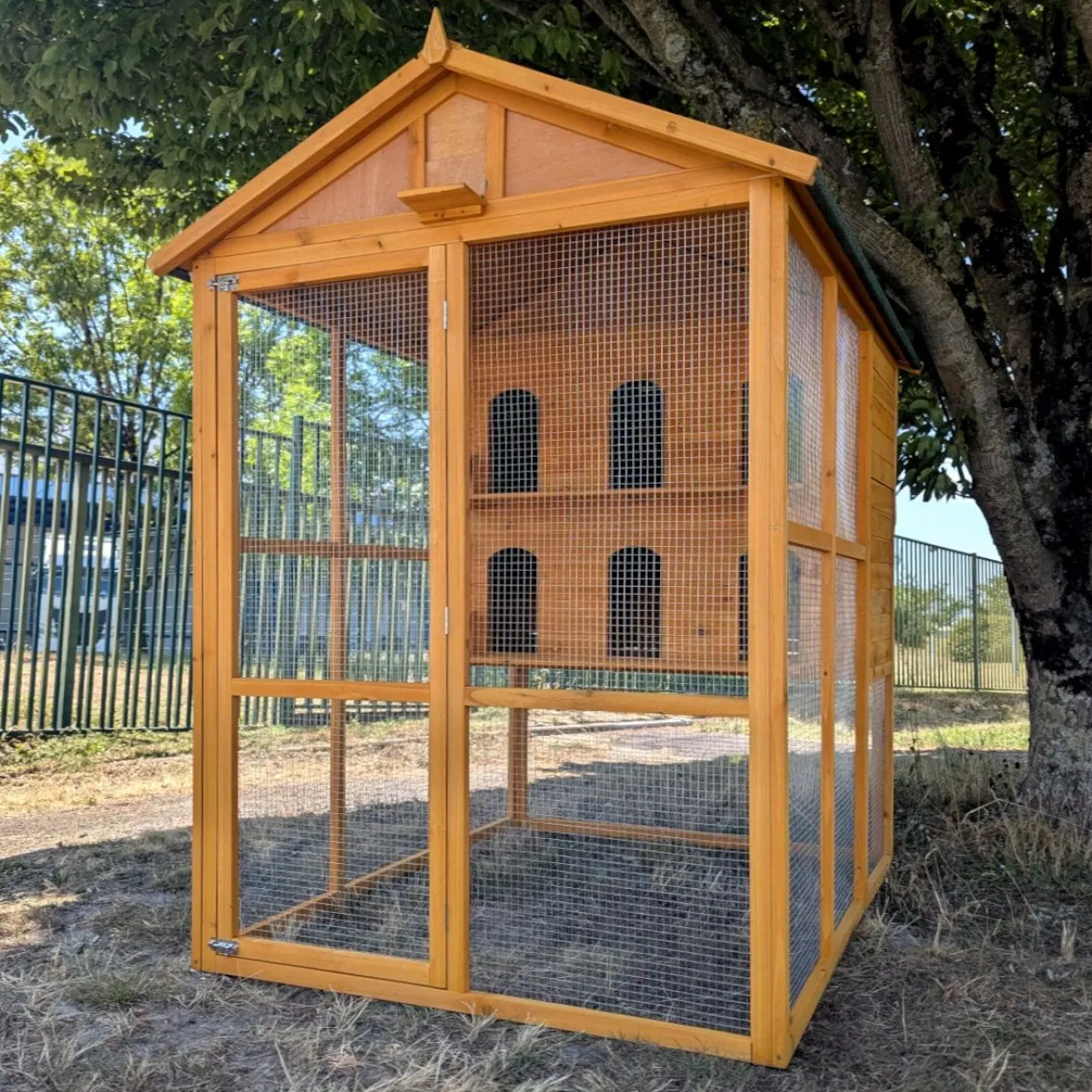 Pigeonnier en bois Huppé toit shingle vert 12 pigeons