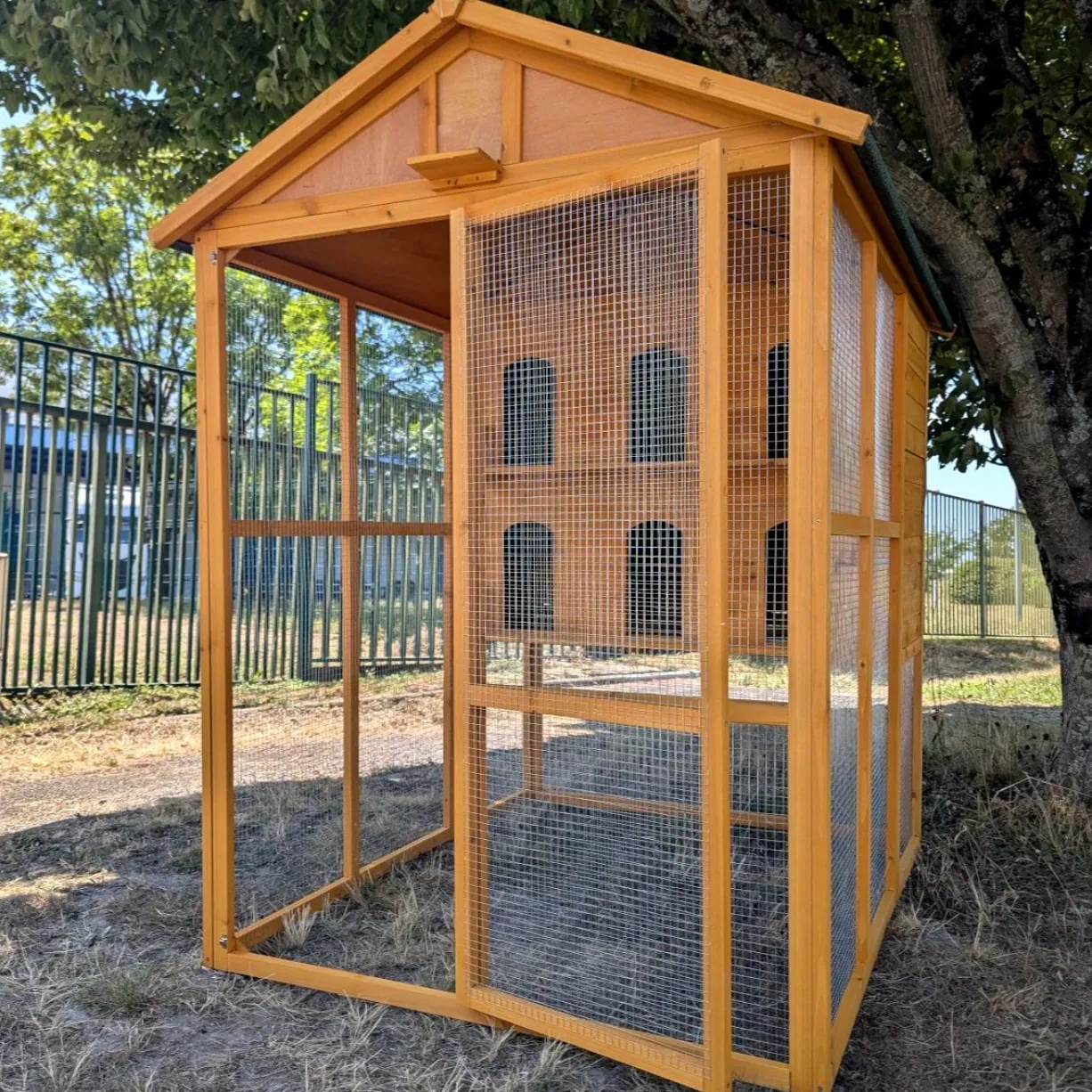 Pigeonnier en bois Huppé toit shingle vert 12 pigeons