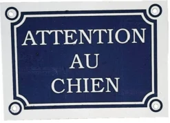 Plaque plastique « Attention au chien » 14 x 10 cm - Zolux