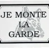 Plaque plastique « Je monte la garde » 14 x 10 cm - Zolux