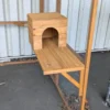 Plateforme avec cabane en bois pour catio modulable chat « Kat’Venture »