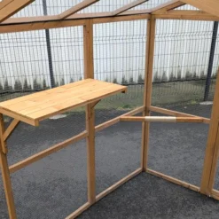 Plateforme avec pont sisal en bois pour catio modulable chat « Kat’Venture »