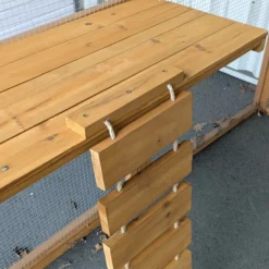Plateforme avec pont suspendu en bois pour catio modulable chat « Kat’Venture »
