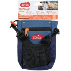 Poche à friandises chien 2 en 1 Bivouak bleue - Zolux