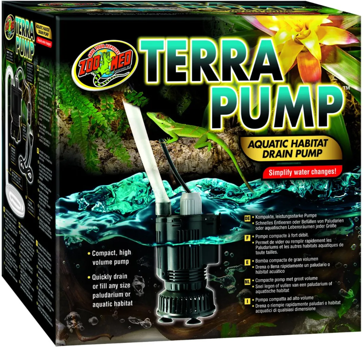 Pompe de vidange pour aquarium, paludarium, terrarium Terra Pump - Zoo Med