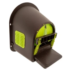 Pondoir poule en plastique 1 nichoir MyCozyNest Roll-Away vert lime / marron